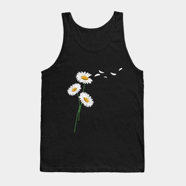 Chamomile flower Tank Top by MyArtCornerShop